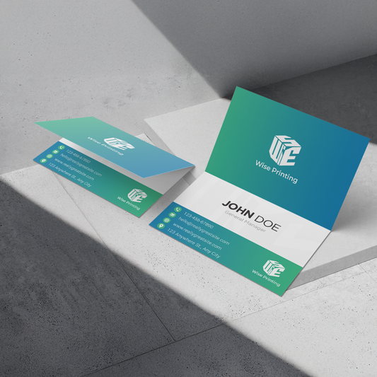 Folded Business Cards